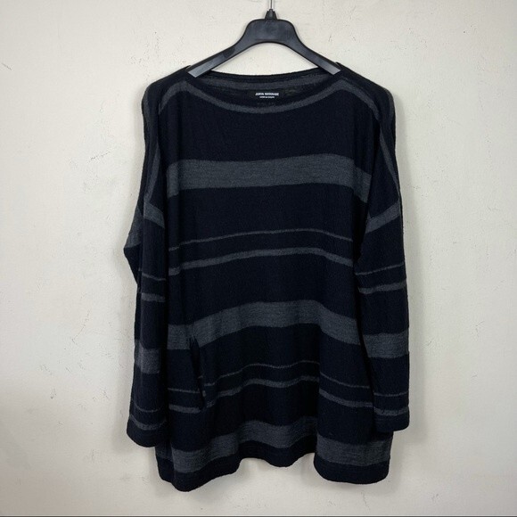 Junya Watanabe Comme Des Garçons Japan Wool Striped Oversized Slouchy Sweater M - Picture 4 of 15